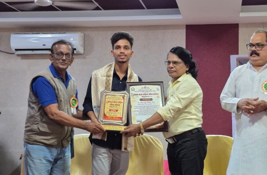 चिंदरच्या कु. सोहम चिंदरकरला ‘कोकण स्तरीय गायन प्रेरणा गौरव पुरस्कार’!