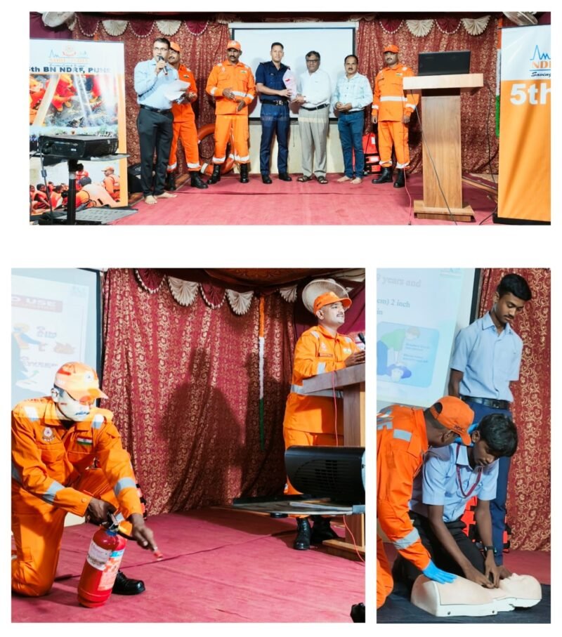 कळसुली हायस्कूलमध्ये NDRF तर्फे आपत्ती व्यवस्थापन मार्गदर्शन