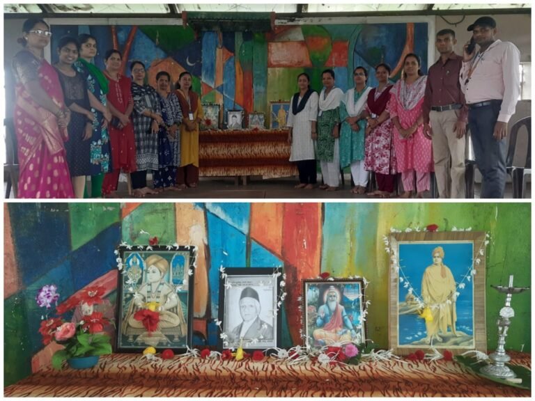 व्हि. एन. नाबर मध्ये गुरुपौर्णिमा साजरी