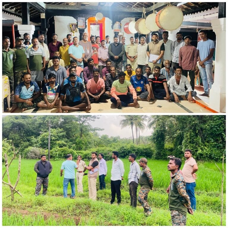 बुधवळे येथे वन्यप्राण्यांच्या पिकनुकसानीची वनविभागाकडून तात्काळ पाहणी; शेतकऱ्यांना नुकसान भरपाई बाबत मार्गदर्शन…!