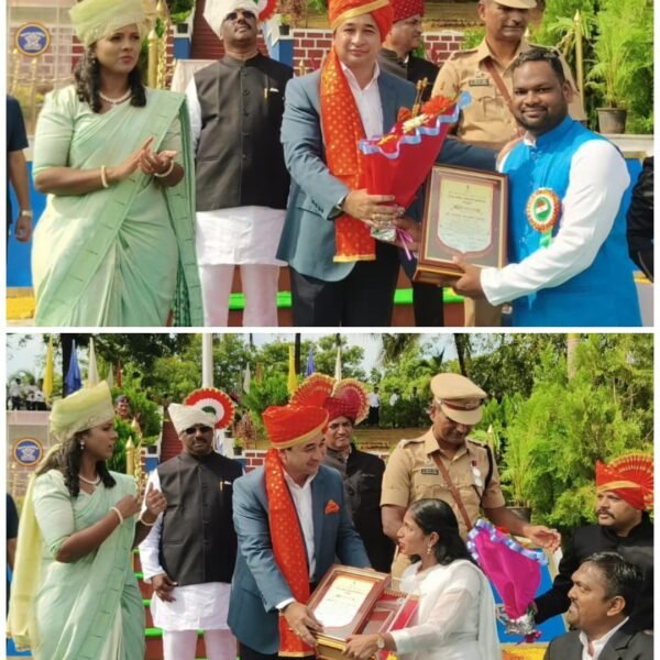 समाज परिवर्तनाच्या कार्याची दखल; साथी जयराम जाधव आणि फिजा मकानदार यांना युवा पुरस्काराने पालकमंत्र्यांच्या हस्ते गौरव