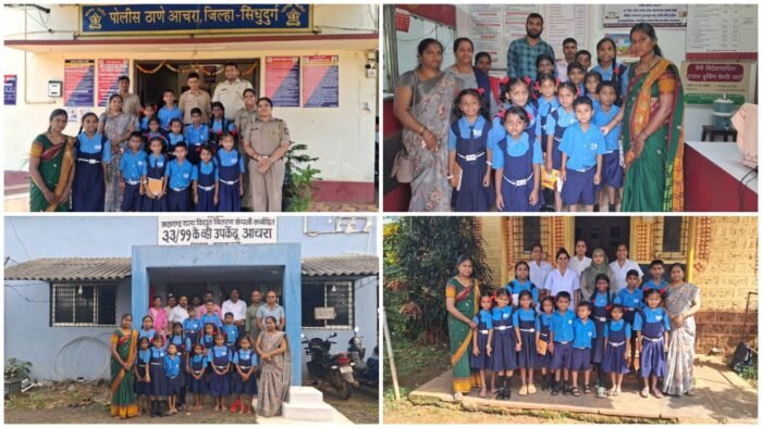 क्षेत्रभेटीतून चिंदर अपराजकोंड शाळेच्या विद्यार्थ्यांना मिळाले प्रत्यक्ष ज्ञानाचे धडे