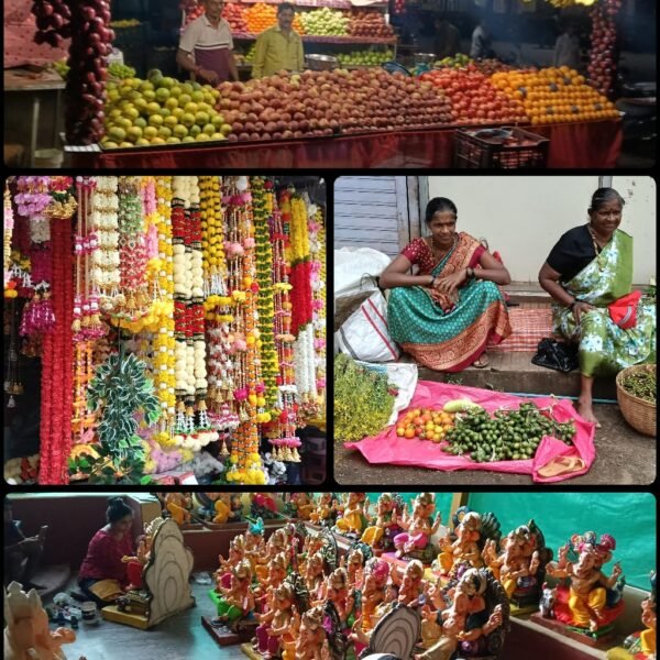 गणेशोत्सवाची फोंडाघाट बाजारपेठेत धूम! मात्र महागाईच्या झळीने ग्राहकांचा हात आखडता !