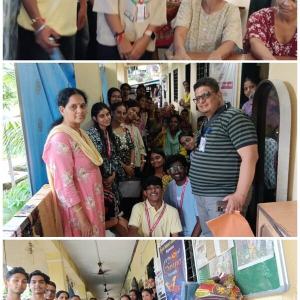 कांदिवलीच्या के.ई.एस श्रॉफ कॉलेज आणि विठ्ठलदास संघवी ज्यू. कॉलेज कडून समर्थ आश्रमास जीवनावश्यक साहित्याची मदत