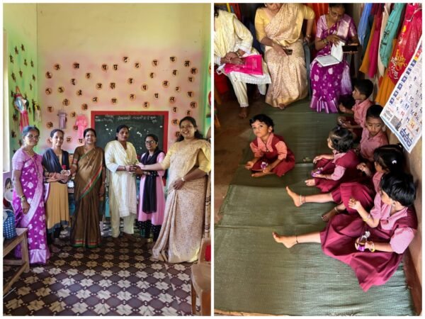 ‘सेवा सप्ताह’अंतर्गत अंगणवाडी सेविका-मदतनीसांचा सन्मान; बालकांना खाऊ वाटप