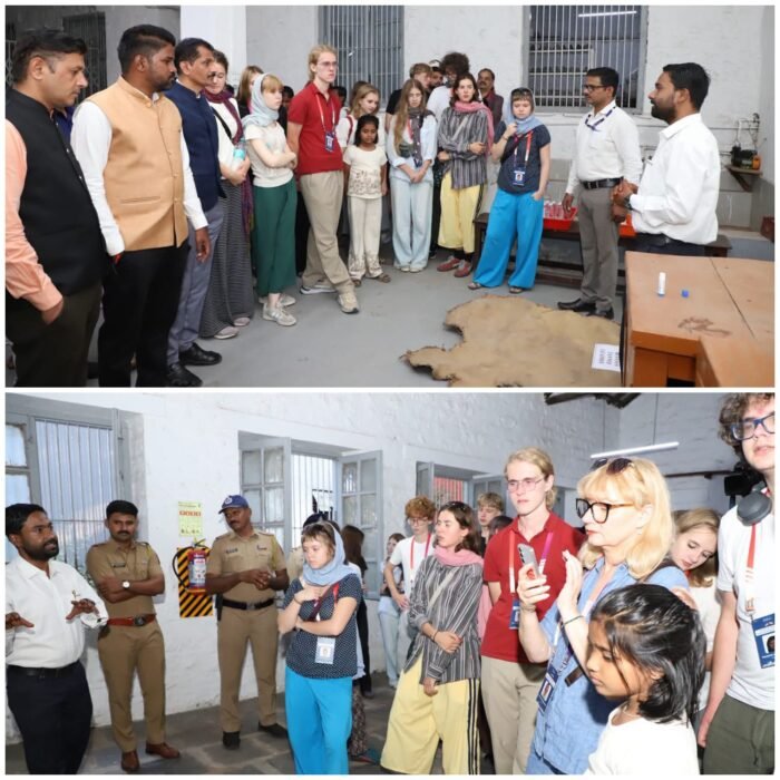 पोलंड देशातील 20 सदस्यीय युवा प्रतिनिधींची पादत्राण उत्पादन केंद्रास भेट