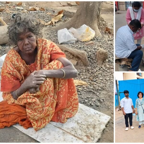 रस्त्यावर बेवारस अवस्थेत आढळलेल्या चिन्नमा आनंद नायर यांना जीवन आनंद संस्थेचा आधार